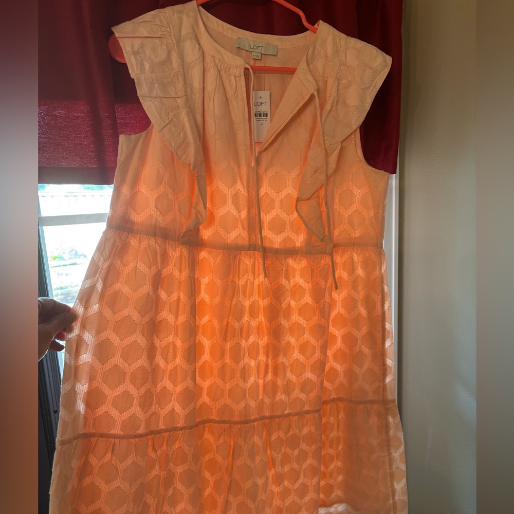 LOFT Vibrant Orange Kids Dress